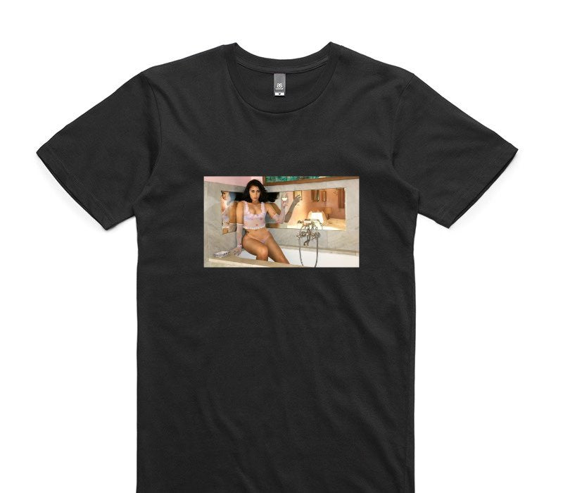 Custom AS Colour 100% Cotton Black T-Shirt