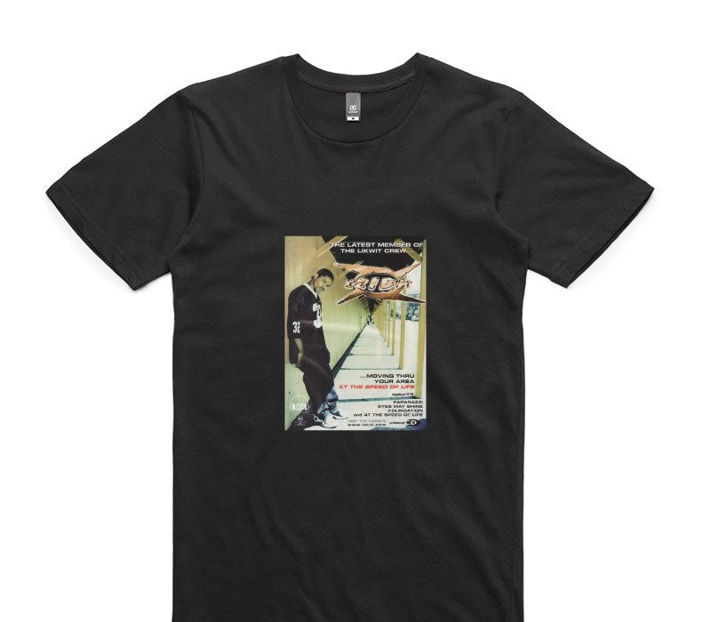 Custom AS Colour 100% Cotton Black T-Shirt