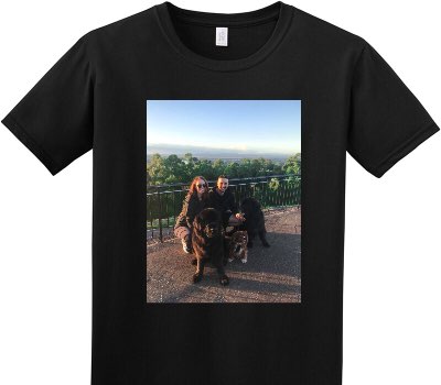 Custom Adult Soft Style 100% Cotton Black T-Shirt