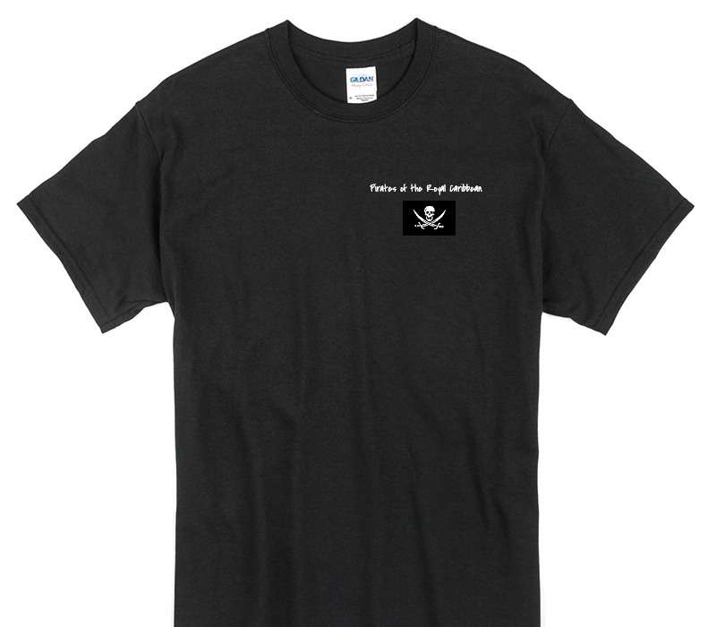 Custom Gildan 100% Cotton Black T-Shirt