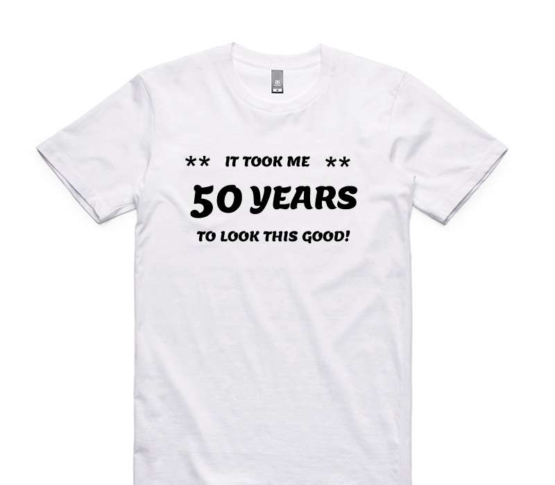 Custom AS Colour 100% Cotton White T-Shirt