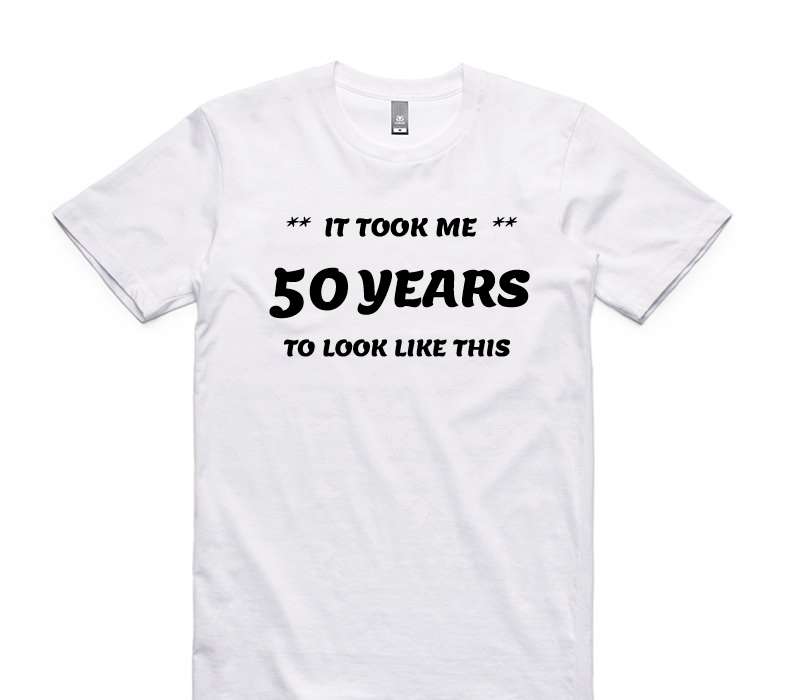 Custom AS Colour 100% Cotton White T-Shirt