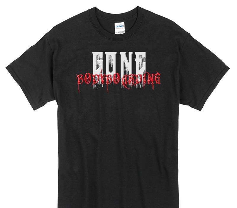 Custom Gildan 100% Cotton Black T-Shirt