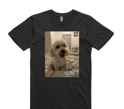 Custom AS Colour 100% Cotton Black T-Shirt