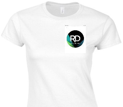Custom Womens Soft Style 100% Cotton White T-Shirt