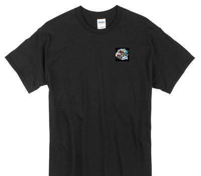 Custom Gildan 100% Cotton Black T-Shirt