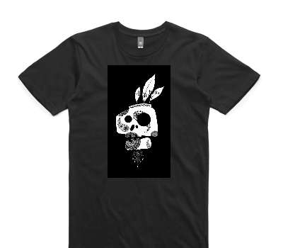 Custom AS Colour 100% Cotton Black T-Shirt