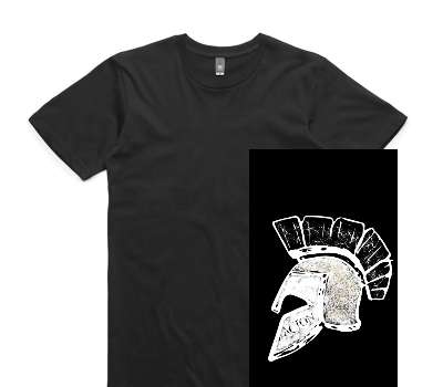 Custom AS Colour 100% Cotton Black T-Shirt
