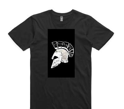 Custom AS Colour 100% Cotton Black T-Shirt