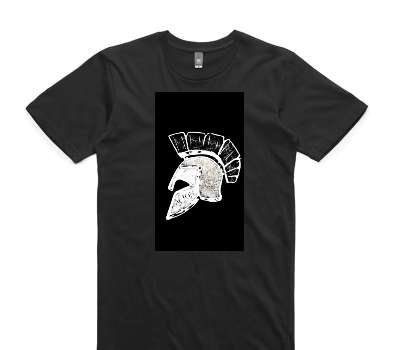 Custom AS Colour 100% Cotton Black T-Shirt