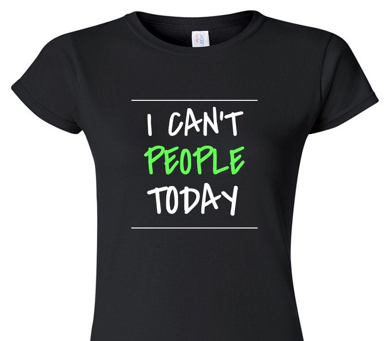 Custom Womens Soft Style 100% Cotton Black T-Shirt