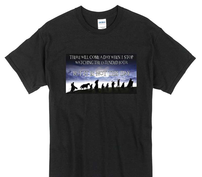 Custom Gildan 100% Cotton Black T-Shirt