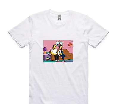 Custom AS Colour 100% Cotton White T-Shirt