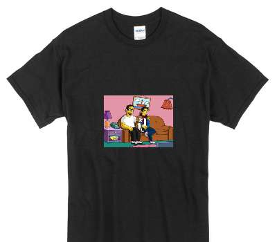 Custom Gildan 100% Cotton Black T-Shirt