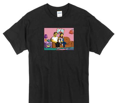 Custom Gildan 100% Cotton Black T-Shirt