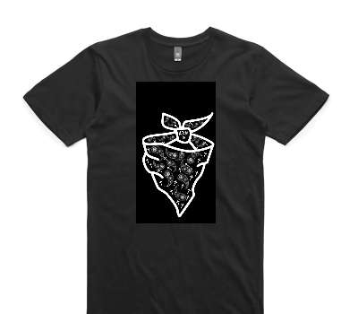 Custom AS Colour 100% Cotton Black T-Shirt