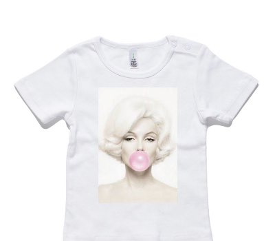 Custom AS Colour White Baby T-Shirt