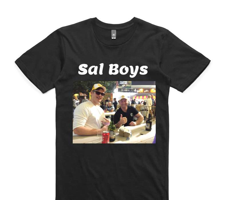 Custom AS Colour 100% Cotton Black T-Shirt
