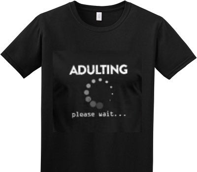 Custom Adult Soft Style 100% Cotton Black T-Shirt