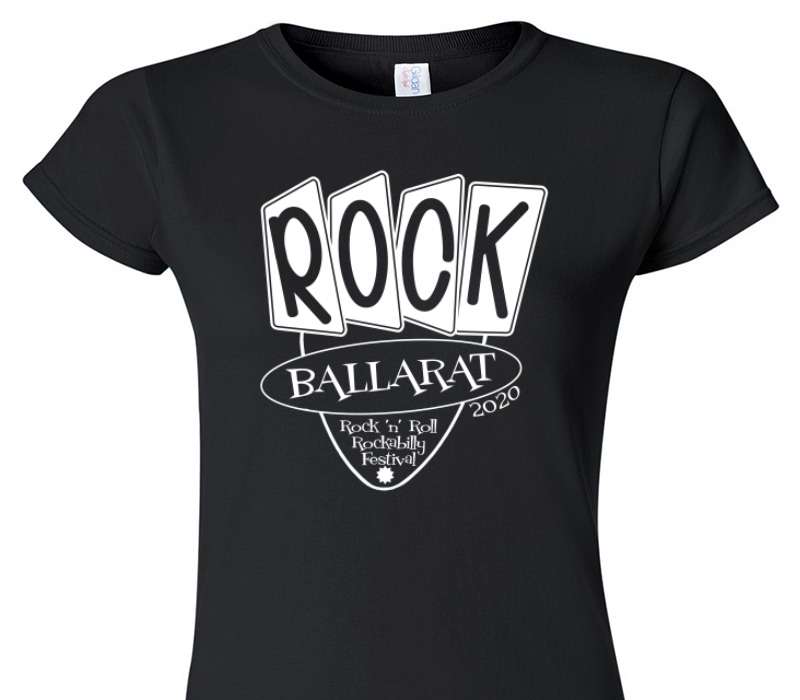 Custom Womens Soft Style 100% Cotton Black T-Shirt