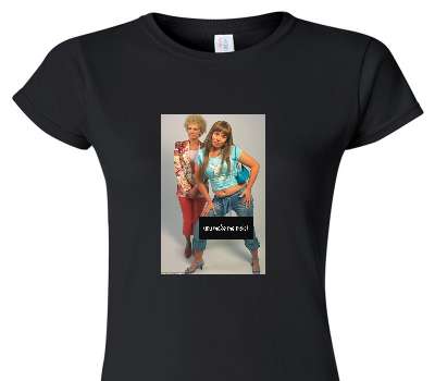 Custom Womens Soft Style 100% Cotton Black T-Shirt