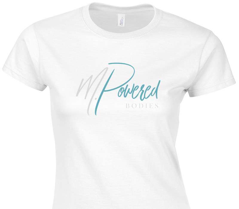 Custom Womens Soft Style 100% Cotton White T-Shirt