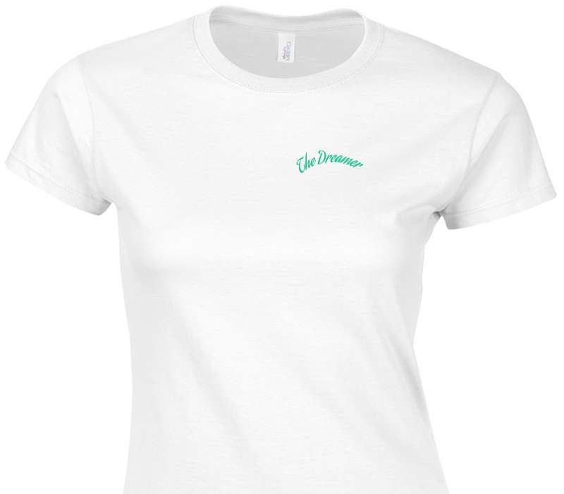 Custom Womens Soft Style 100% Cotton White T-Shirt