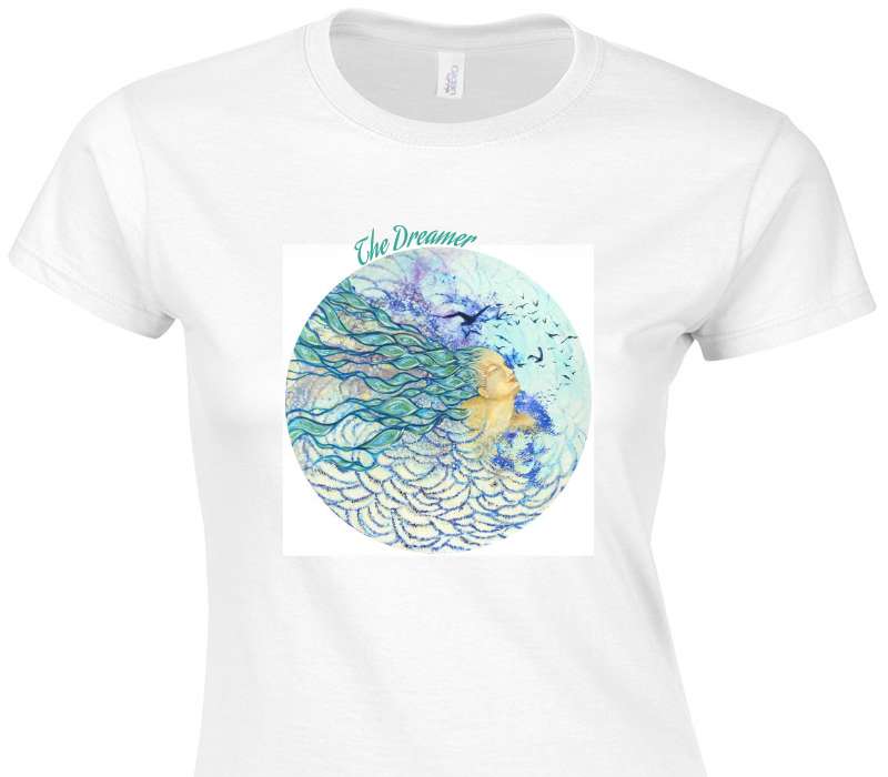 Custom Womens Soft Style 100% Cotton White T-Shirt