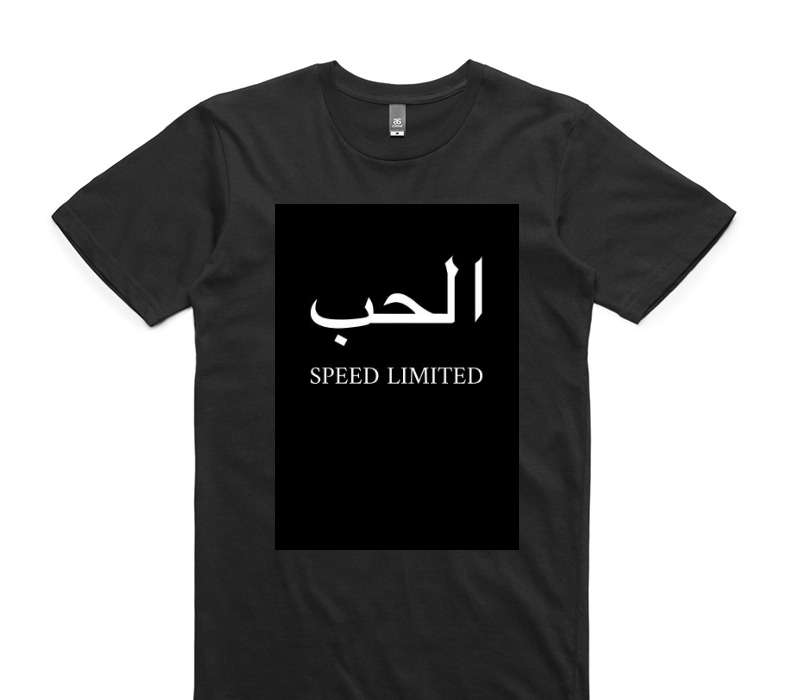 Custom AS Colour 100% Cotton Black T-Shirt