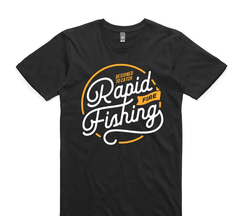 Custom AS Colour 100% Cotton Black T-Shirt
