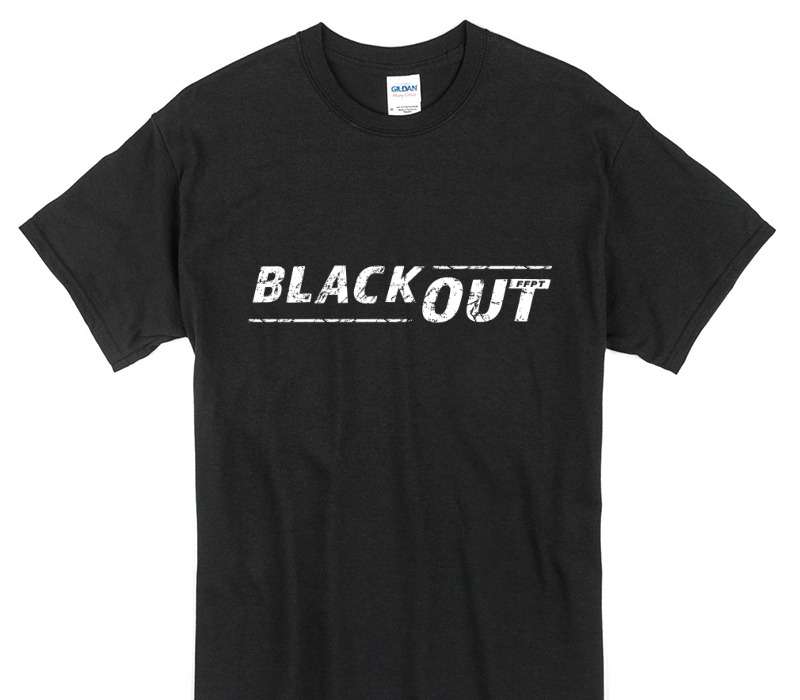 Custom Gildan 100% Cotton Black T-Shirt