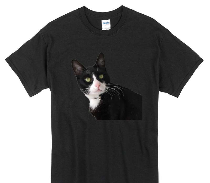 Custom Gildan 100% Cotton Black T-Shirt