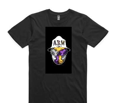 Custom AS Colour 100% Cotton Black T-Shirt