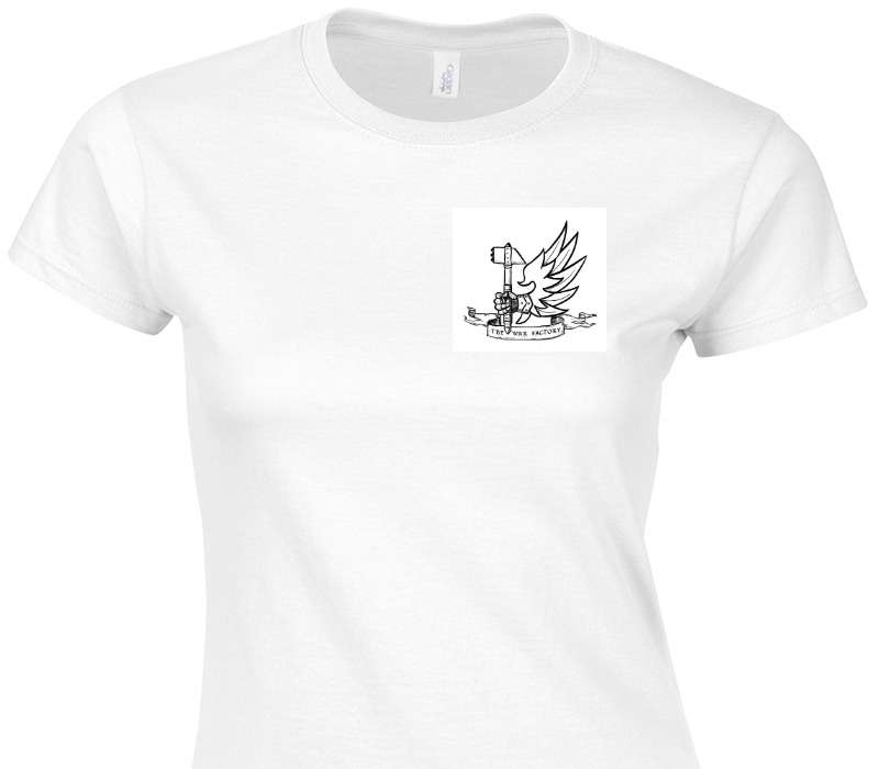 Custom Womens Soft Style 100% Cotton White T-Shirt