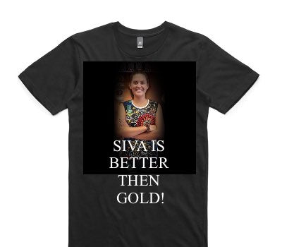 Custom AS Colour 100% Cotton Black T-Shirt