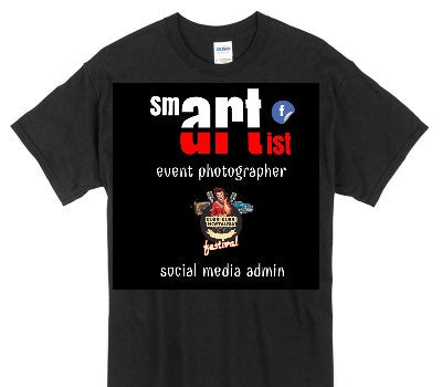 Custom Gildan 100% Cotton Black T-Shirt