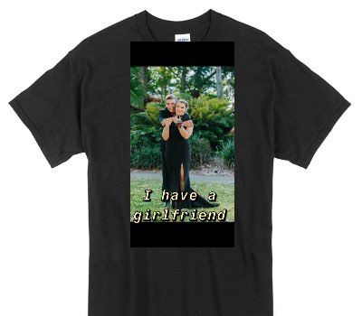 Custom Gildan 100% Cotton Black T-Shirt