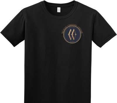 Custom Adult Soft Style 100% Cotton Black T-Shirt