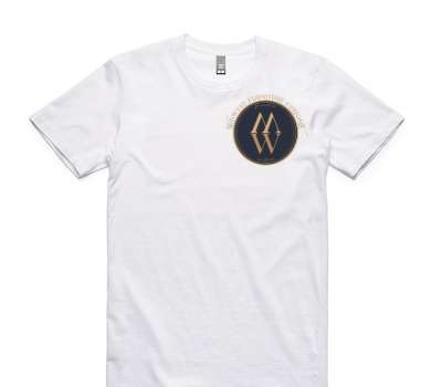 Custom AS Colour 100% Cotton White T-Shirt