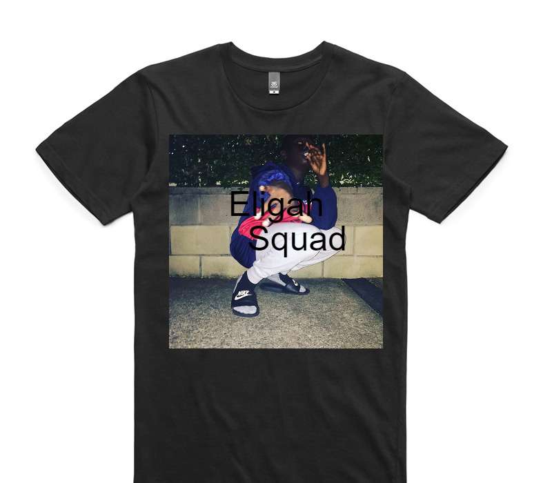 Custom AS Colour 100% Cotton Black T-Shirt