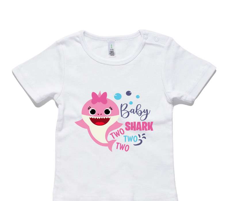 Custom AS Colour White Baby T-Shirt