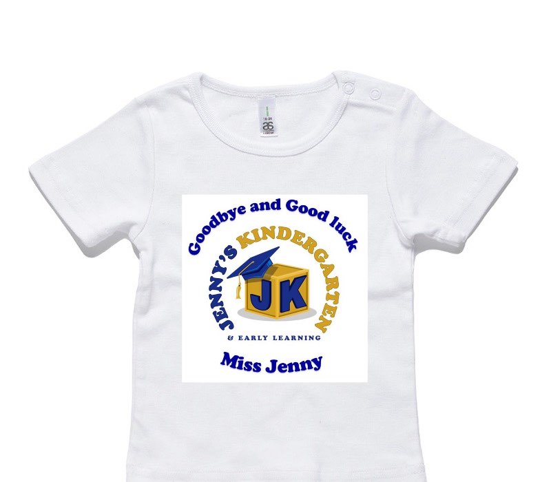 Custom AS Colour White Baby T-Shirt
