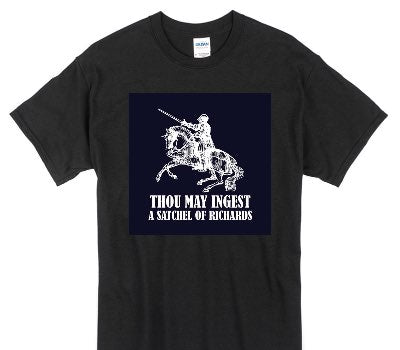 Custom Gildan 100% Cotton Black T-Shirt