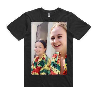 Custom AS Colour 100% Cotton Black T-Shirt