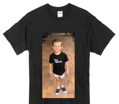 Custom Gildan 100% Cotton Black T-Shirt