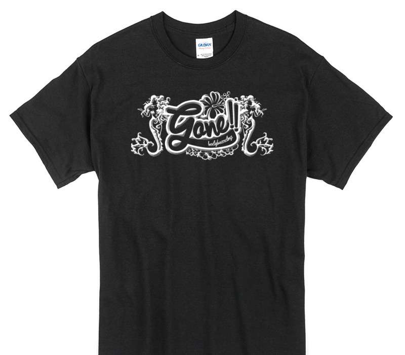 Custom Gildan 100% Cotton Black T-Shirt