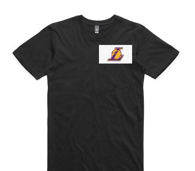Custom AS Colour 100% Cotton Black T-Shirt