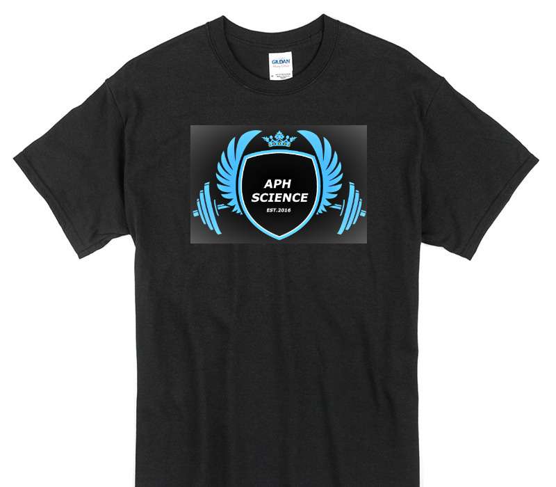 Custom Gildan 100% Cotton Black T-Shirt