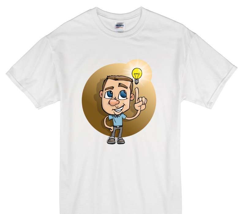 Custom Gildan 100% Cotton White T-Shirt