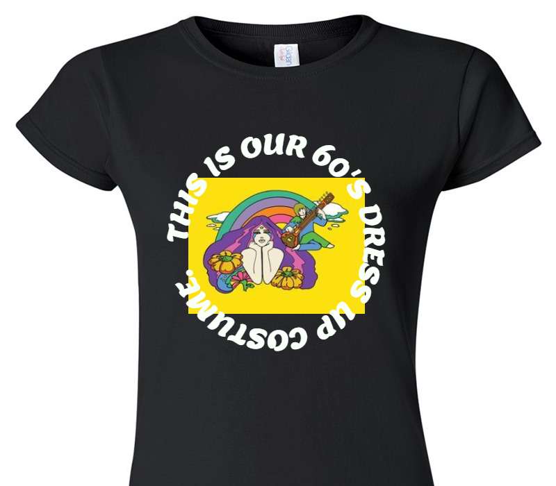 Custom Womens Soft Style 100% Cotton Black T-Shirt